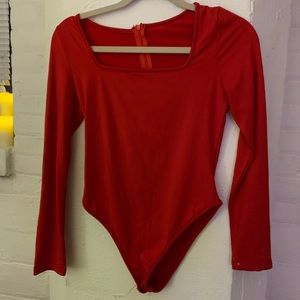 Red bodysuit